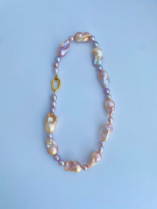 Aurora Grace Baroque Pearl Necklace