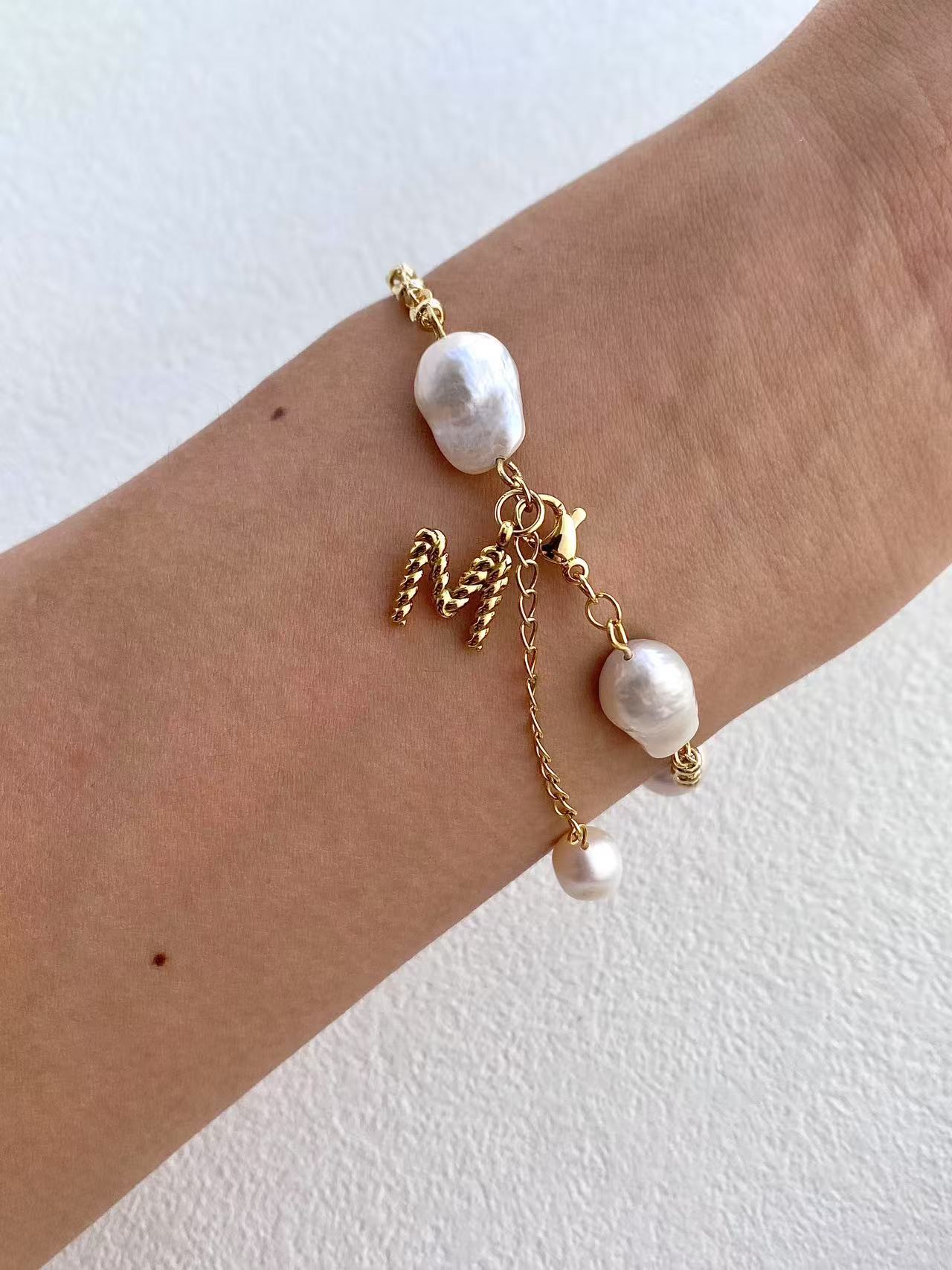 Handmade Freshwater Pearl Bracelet Real Peals
