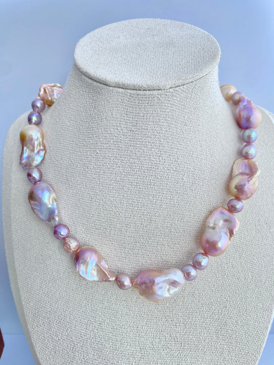 Aurora Grace Baroque Pearl Necklace