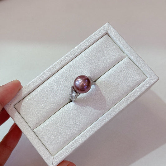 Edison Pearl 925 Sterling Sliver Ring 11-12mm