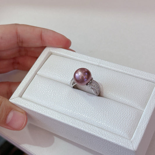 Edison Pearl 925 Sterling Sliver Ring 11-12mm